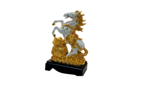 Marble Gold Horse Statue