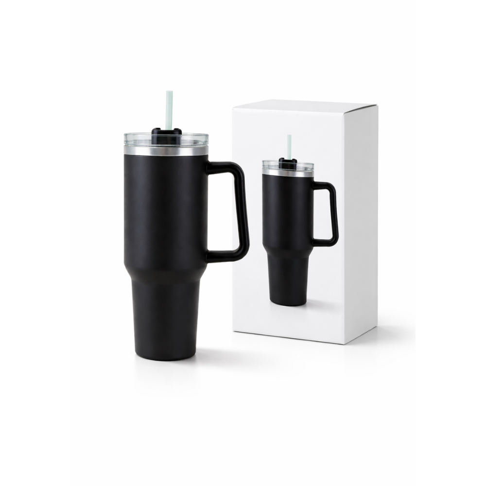 1.2L Stainless Steel Tumbler Black