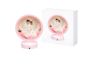 Love With Rose and Ring Led Photoframe